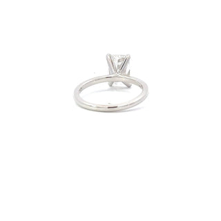 Bague de fiançailles avec diamant solitaire CVD radiant de 1,10 à 3,10 ct