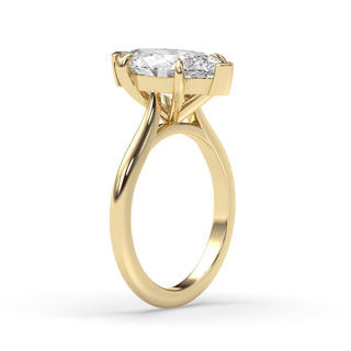 1.0-3.0 CT  Marquise Diamond Solitaire Engagement Ring