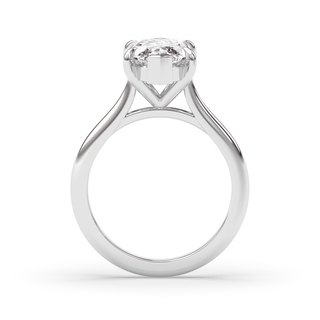 Bague de fiançailles avec solitaire en diamant marquise de 1,0 à 3,0 ct