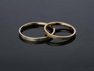 2.0MM Flat  Ice Matte Finish Wedding Band For Women