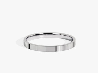 2.0MM Classic Flat Wedding Band For Women