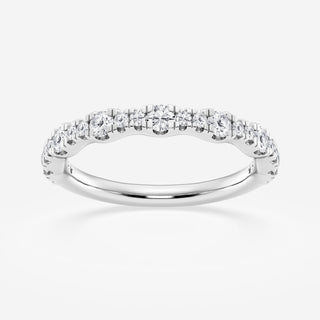 Round F-VS2 Lab Grown Diamond Unique Wedding Band for Women