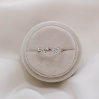 0.33 TCW Marquise Cut Twig Moissanite Wedding Band