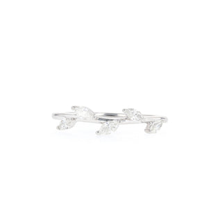 Alliance de mariage en moissanite taille marquise de 0,33 TCW