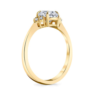 Anillo de compromiso con diamantes de moissanita en racimo de talla ovalada de 1,26 ct a 2,5 ct