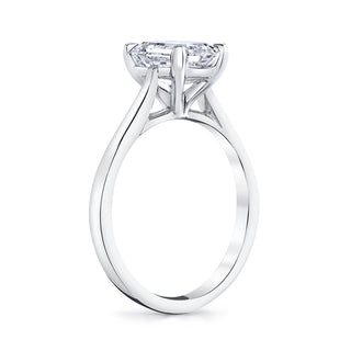 Bague de fiançailles avec diamant solitaire en moissanite taille émeraude de 2,25 ct 