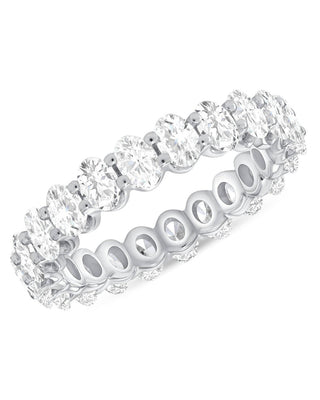 2.50 TCW Oval CVD Diamond Eternity Wedding Band