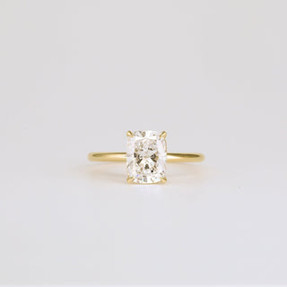 1.0 -3.0 CT cushion CVD Diamond Solitaire Engagement ring