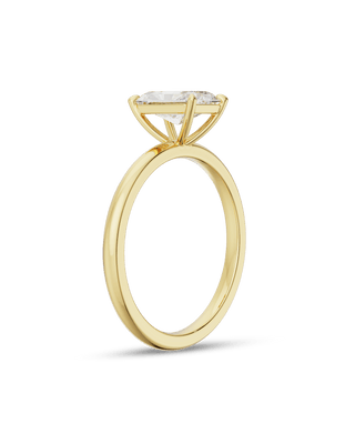 Bague de fiançailles avec diamant solitaire CVD radiant de 2,0 à 4,0 ct