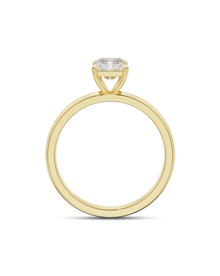 Bague de fiançailles avec diamant solitaire CVD radiant de 2,0 à 4,0 ct