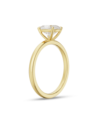 Bague de fiançailles solitaire en diamant CVD coussin de 2,5 à 4,5 ct