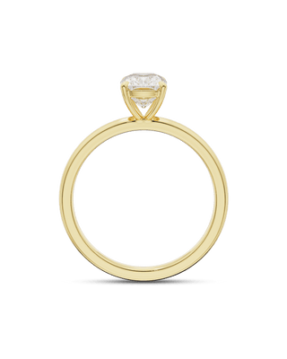 Bague de fiançailles solitaire en diamant CVD coussin de 2,5 à 4,5 ct