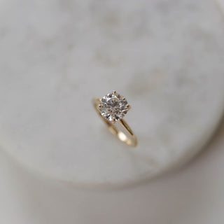 1.50CT Round Solitaire Moissanite Diamond Engagement Ring