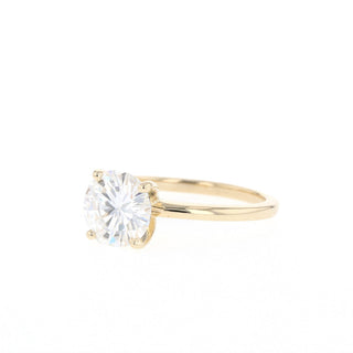 1.50CT Round Solitaire Moissanite Diamond Engagement Ring