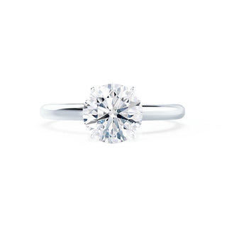 Bague de fiançailles solitaire en moissanite de forme ronde de 1,20 ct