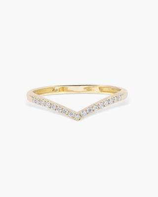 Alliance de mariage en diamants ronds EF-VVS de 0,14 ct