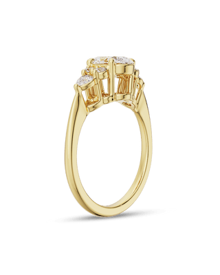 Bague de fiançailles avec diamants taille ovale CVD de 1,50 à 3,50 ct