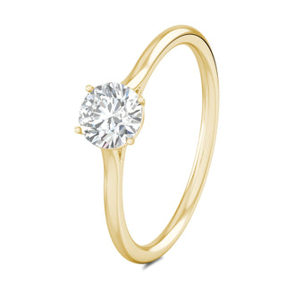 1.02 ct Round F- VS2 Diamond Solitaire Engagement Ring