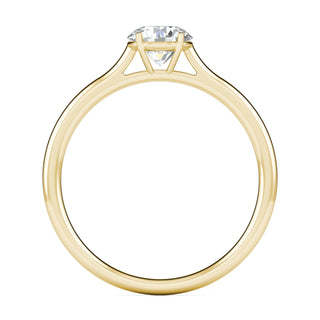 Bague de fiançailles avec solitaire en diamant rond F-VS2 de 1,02 ct