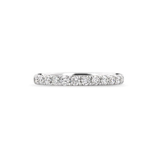 Alliance de mariage empilable ronde de 0,7 ct avec diamants