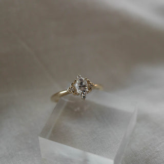 1.20CT Oval Solitaire Vintage Moissanite Diamond Engagement Ring