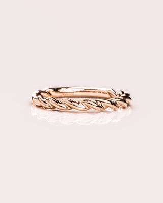 Plain Twisted Stacking Wedding Band