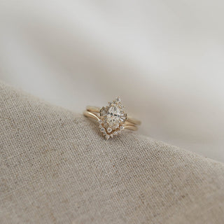 Ensemble d'alliances de mariage avec diamants en moissanite marquise de 1,00 ct 