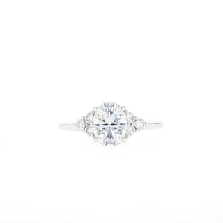 1.20CT Oval Cluster Moissanite Diamond Engagement Ring - ELITE CARAT