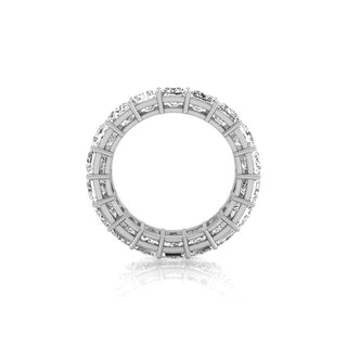 Princess Cut Moissanite Diamond Full Eternity Wedding Band