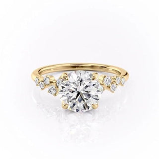 1.60 CT Round Shaped Moissanite Solitaire Engagement Ring