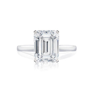 Bague de fiançailles solitaire en moissanite en forme d'émeraude de 1,75 ct