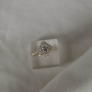 1.20CT Oval Double Halo Moissanite Diamond Engagement Ring - ELITE CARAT