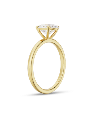 Bague de fiançailles solitaire en diamant ovale CVD de 1,5 à 3,5 ct