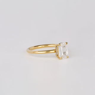 Bague de fiançailles solitaire en diamant CVD coussin/ciseaux de 1,01 à 3,0 CT