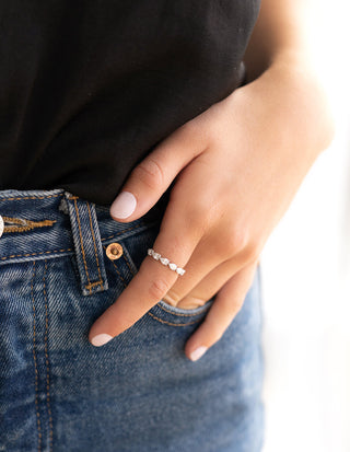 Bague de fiançailles en diamant Moissanite taille poire de 1,11 ct 