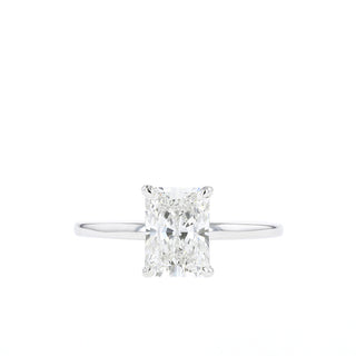 Bague de fiançailles solitaire en diamant moissanite à quatre griffes de 1,70 ct