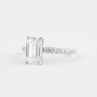 1.80CT Emerald Cut Moissanite Solitaire Engagement Ring - ELITE CARAT