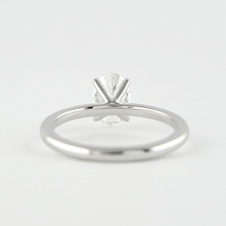 Bague de fiançailles solitaire en moissanite de forme ovale de 1,33 ct