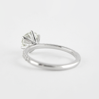 Bague de fiançailles solitaire en moissanite de forme ronde de 1,20 ct