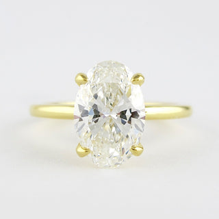 Bague de fiançailles solitaire en moissanite de forme ovale de 1,33 ct