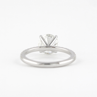 Bague de fiançailles solitaire en moissanite de forme ronde de 1,5 ct