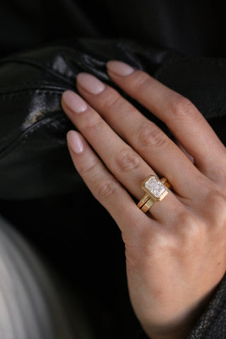 Plain Petite Flat Cigar Wedding Band