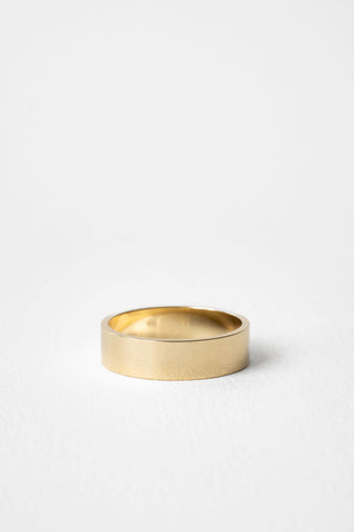 Plain Flat Cigar Wedding Band