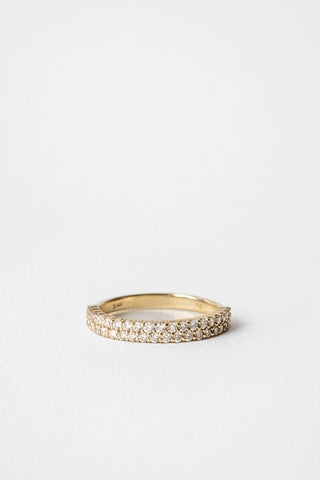 0.50 TCW Round EF- VVS Diamond Pave Wedding Band