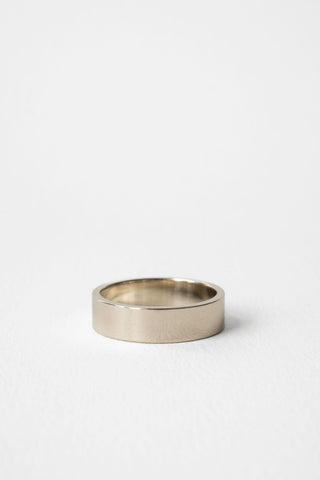 Plain Flat Cigar Wedding Band