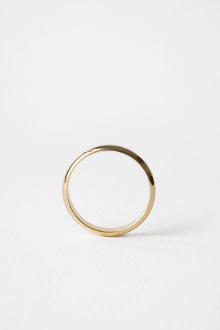 Plain Petite Round Cigar Wedding Band