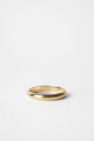 Plain Petite Round Cigar Wedding Band