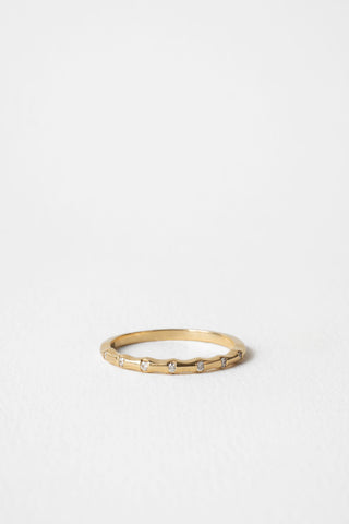 0.06 TCW Round EF- VVS Dainty Wedding Band