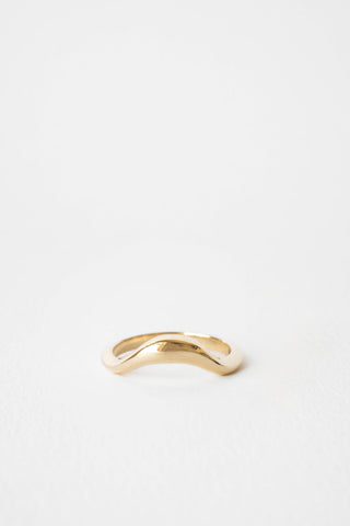 Classic Plain wave Wedding Band