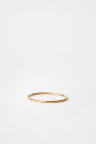 Plain Textured Stackable Wedding Band